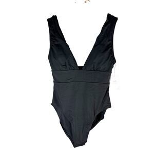 Andie Mykonos Small Long Torso Black One Piece Swimsuit LT